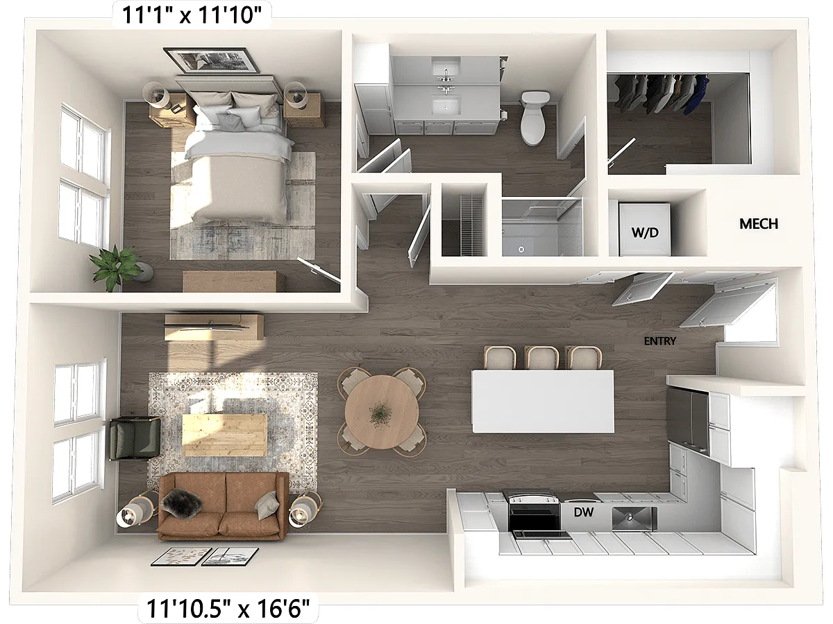 Floor plan A2-767sf-452-667