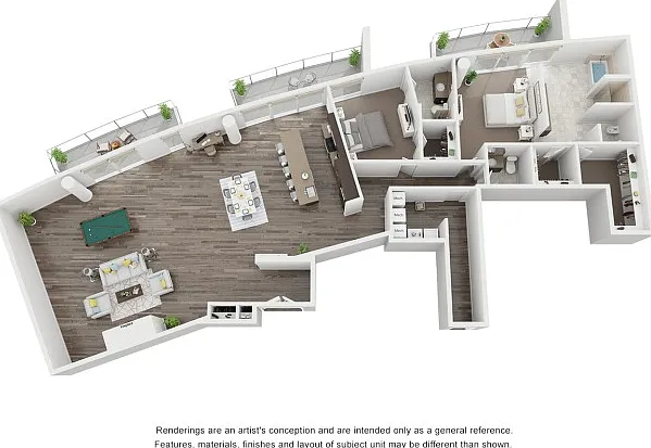 Two bedroom floorplan Two bedroom floorplan
