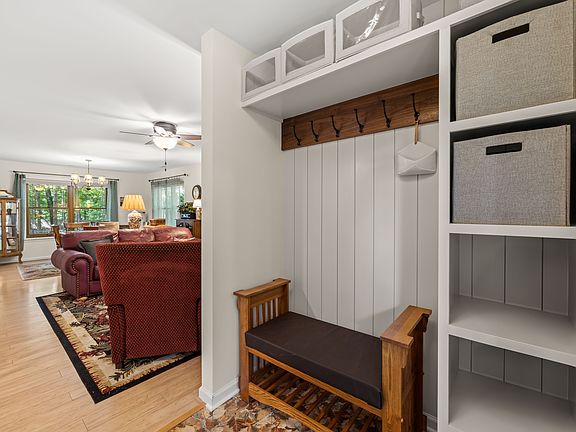 The entrance is a great place to hang your hat or coat.