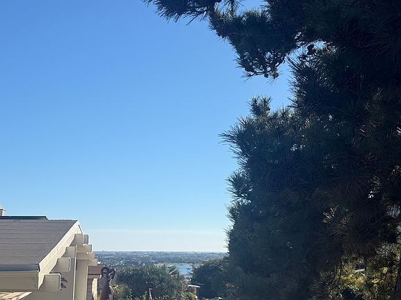 VIEW of Mission Bay from front yard, in distance