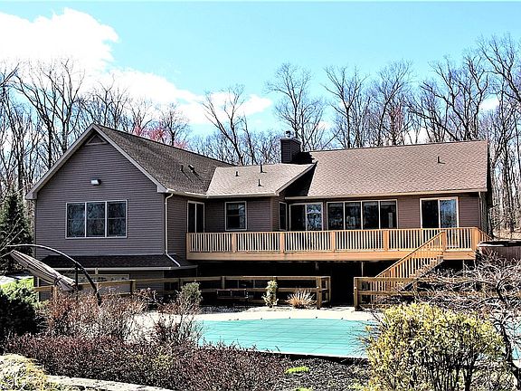 Back of the home w/pool