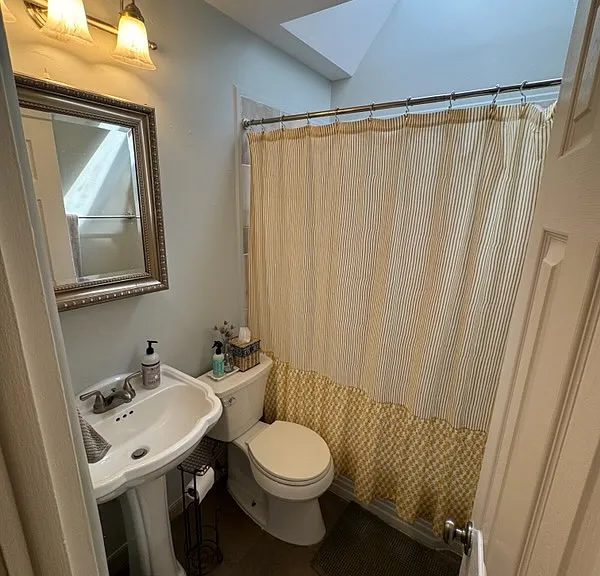 Bathroom with skylight