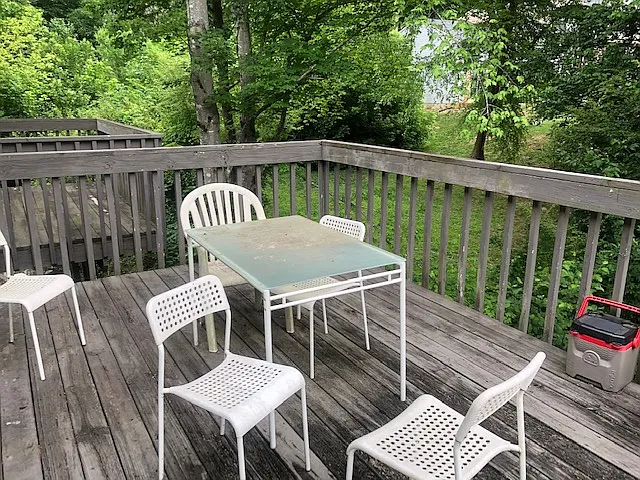 Deck off Kitchen - note the good view