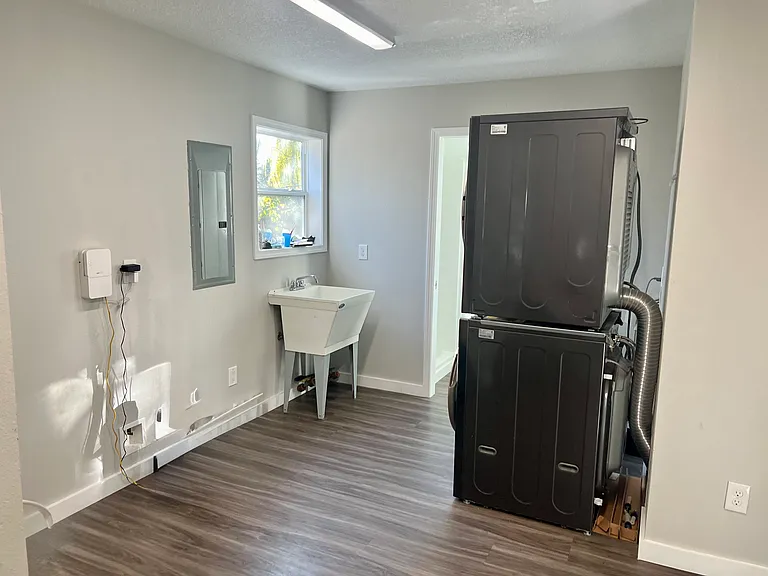 Washer dryer in Mud Room
