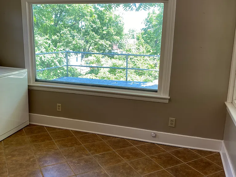 large picture window in kitchen