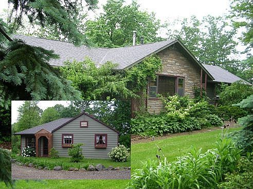 main house (cottage, inset)
