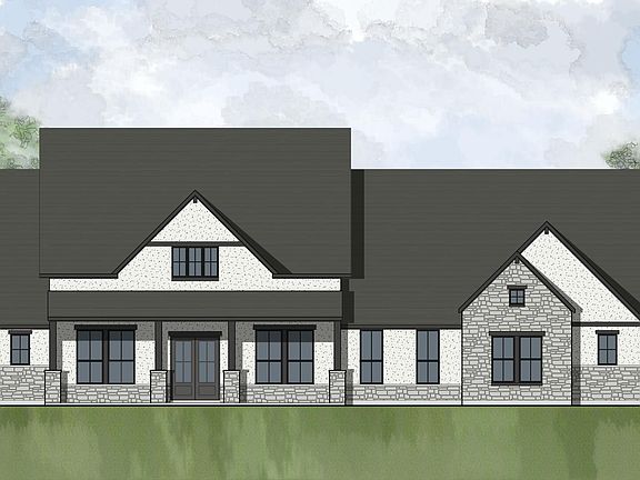 stone and stucco house