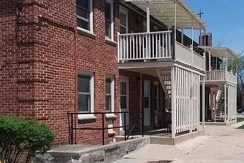 Back entrance to building