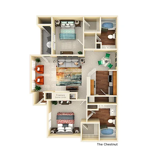 Floor plan B1 Chestnut