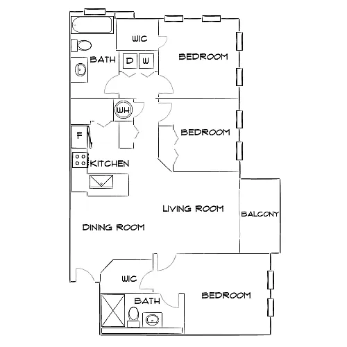Floor plan Design 3B