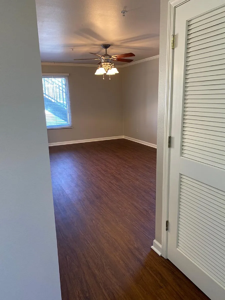 Living Room from Hall - Guidry Row Apartments