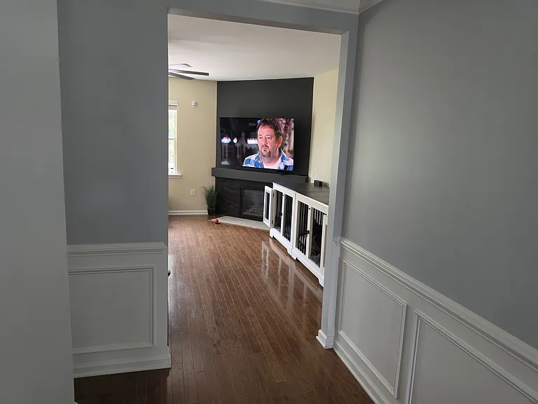 Entrance hall to living room