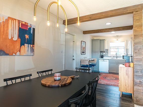 Open kitchen/dining combo providing easy flow.