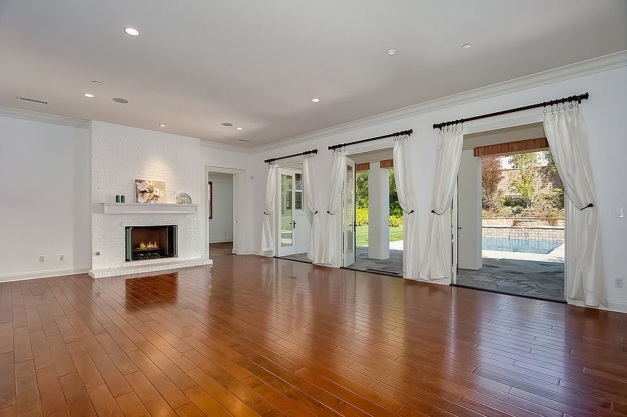 Three sets of French doors o