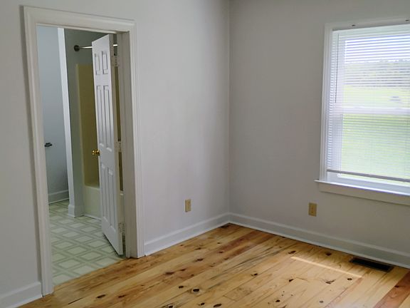 Bedroom looking into bath