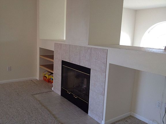 Living room fireplace