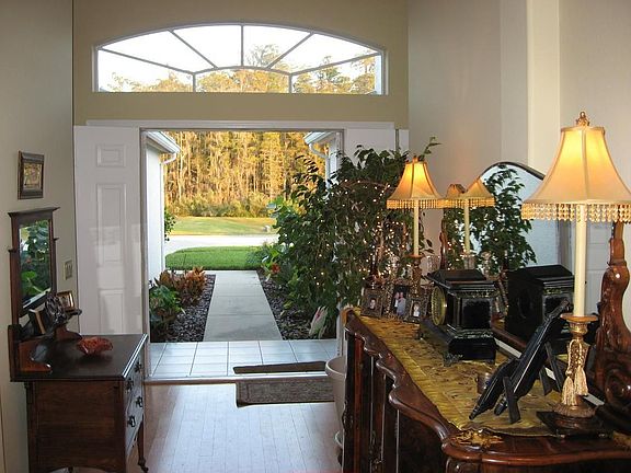 Looking towards open front doors