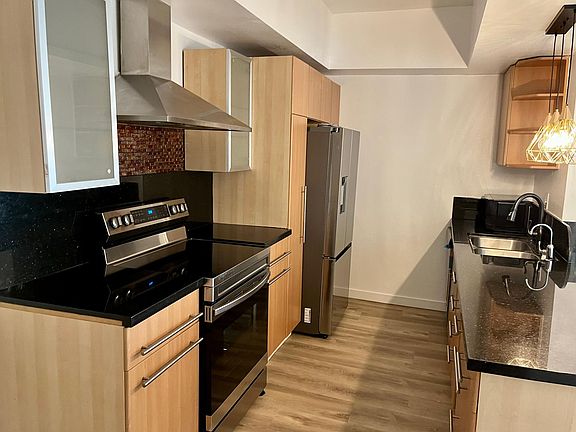 Open bright kitchen space