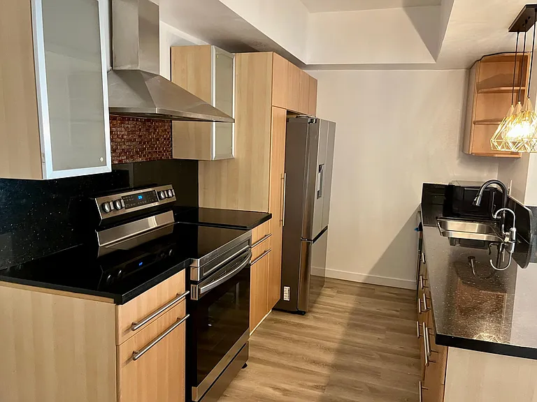 Open bright kitchen space