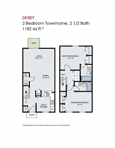 Floor plan Derby Townhome - Phase 1