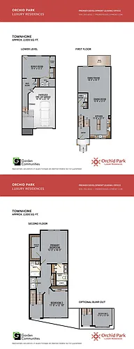 Floor plan $2.52/sq.ft. - Townhome with Bonus Room