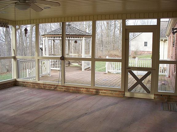 Screened porch, to deck