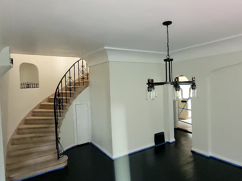Original staircase from dining room upstairs.
