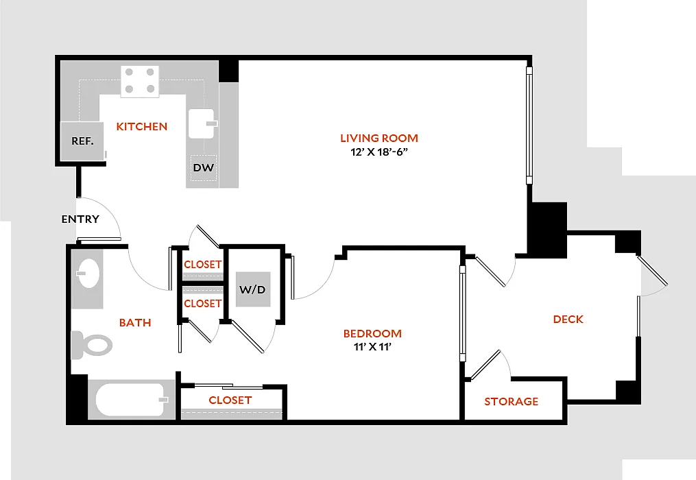 Floor plan Plan 1A
