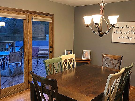 Spacious dining room