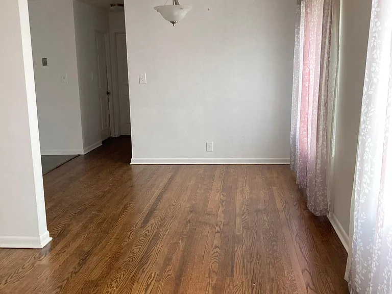 View from living room of dinning area