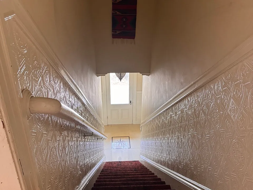 This picture is taken from the apartment looking down into the main lobby