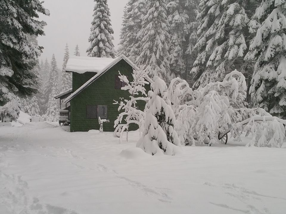Snowy chalet heaven
