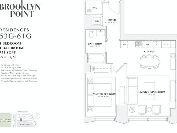 2nd image of 1 City Point APT 58G