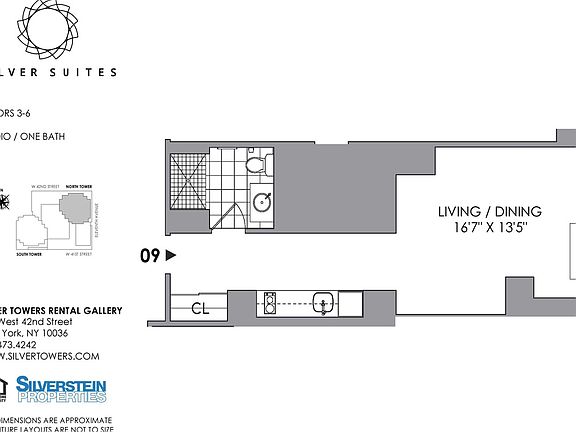 2nd image of 600 W 42nd St #609