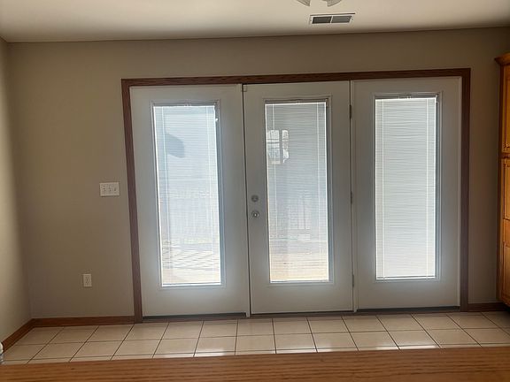 Doors to backyard patio