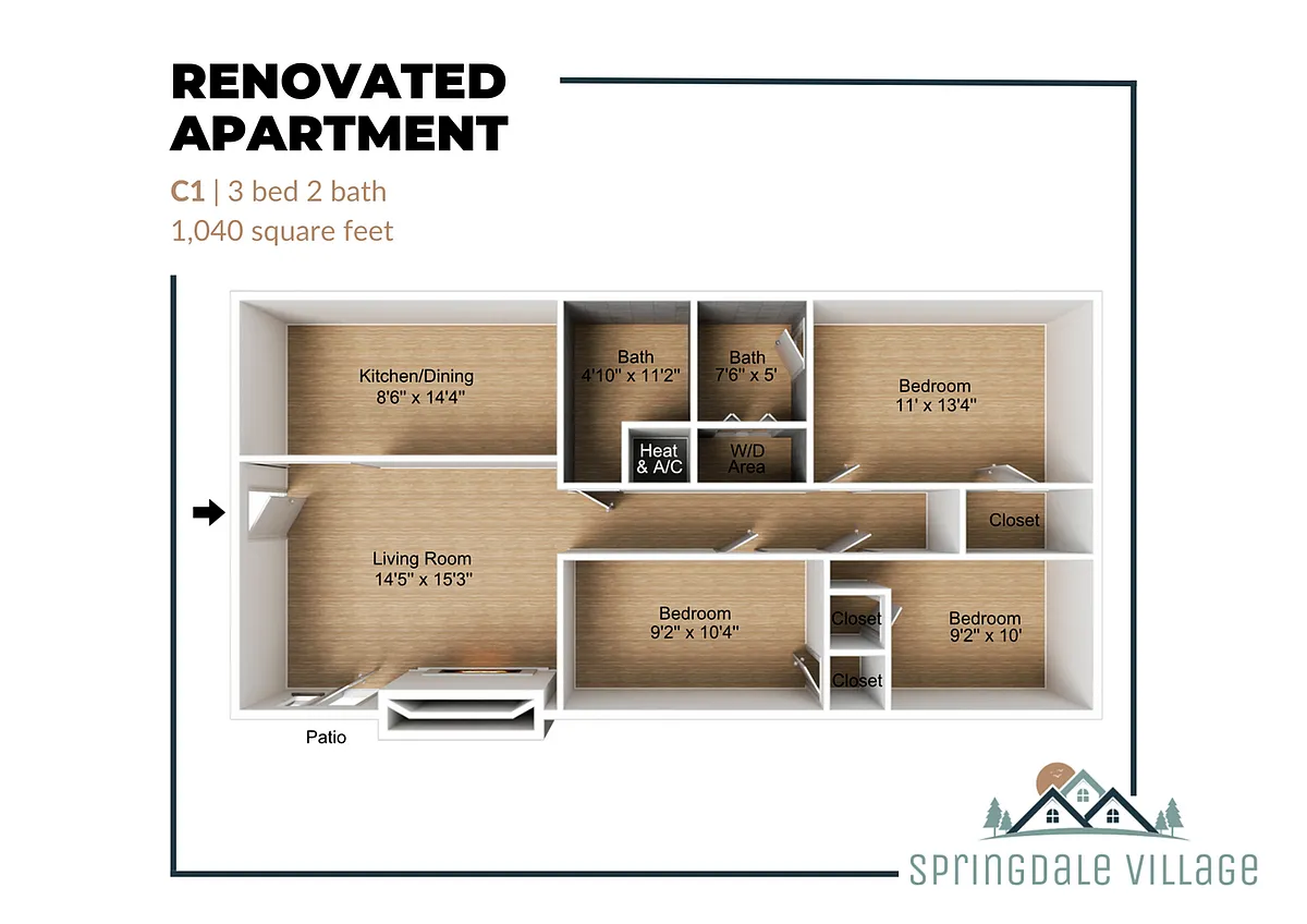 Floor plan C1 Renovated