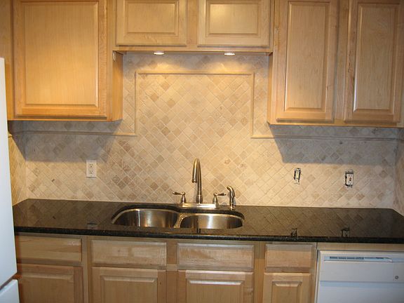 Granite Counters tile backsplash