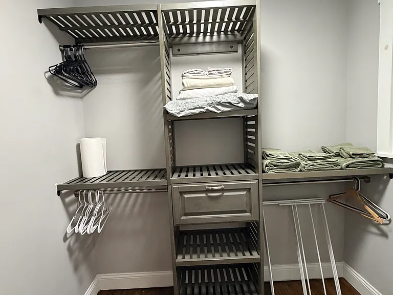 Walk in Closet attached to Laundry Room
