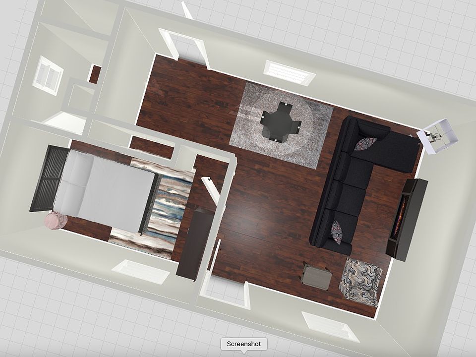 Floor plan 3D artistic image