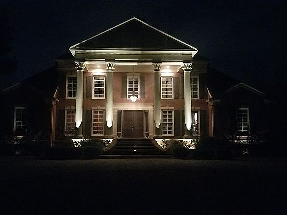Front of house nighttime