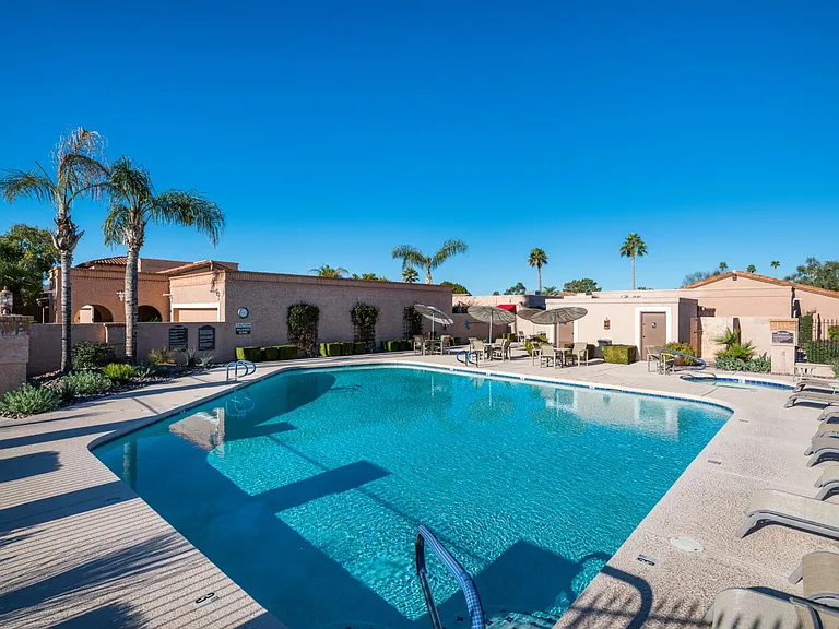 Santa FE II Heated Community Pool and Jetted Hot Tub just a few steps away
