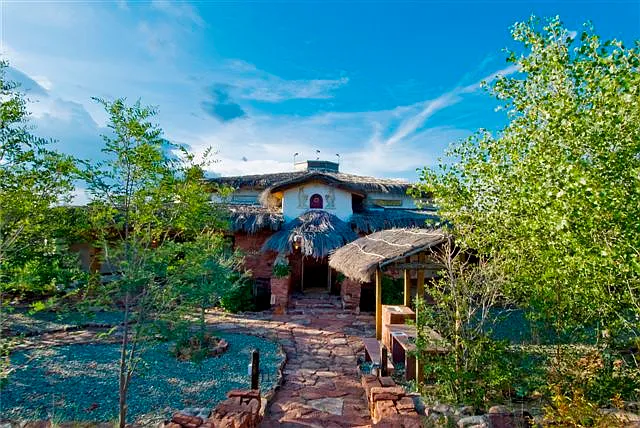 Front / Main entrance into the Temple / huge Living room area