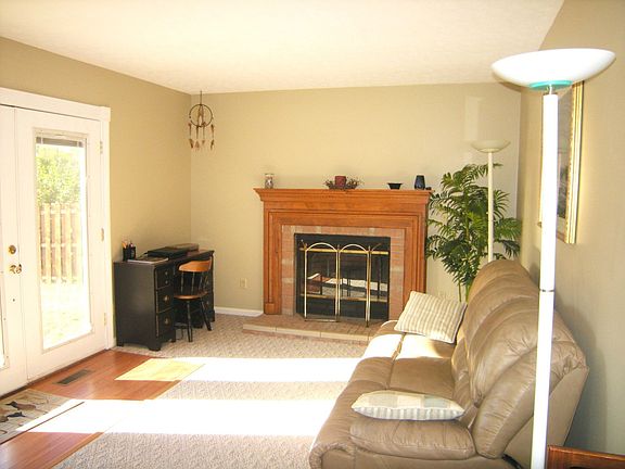 Family room with gas fireplace