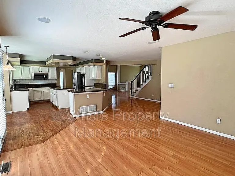 Kitchen, family room
