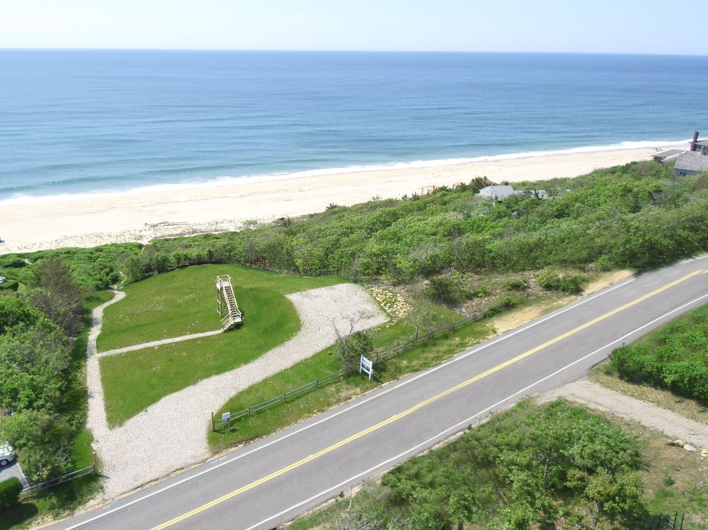  aerial view looking South
