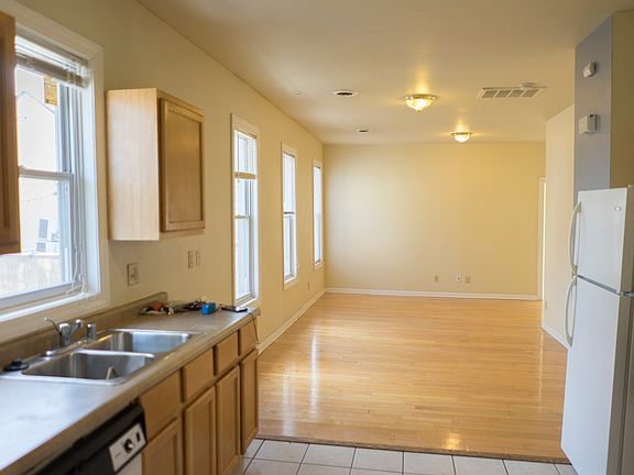 kitchen and living room