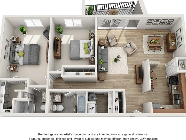2 Bedroom- 1200sqft 2 Bedroom- 1200sqft