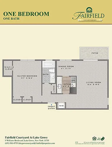 Floor plan One Bedroom