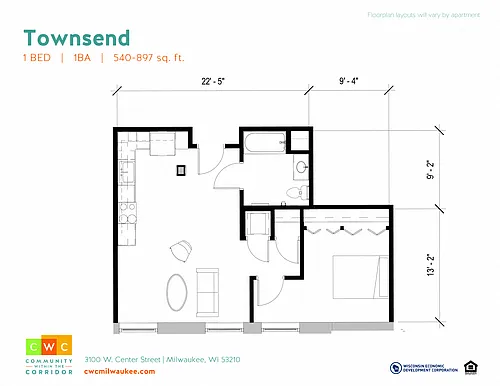Floor plan Townsend