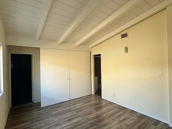 Master bedroom with high ceilings